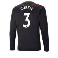 Manchester City Ruben Dias #3 Fußballbekleidung Auswärtstrikot 2022-23 Langarm